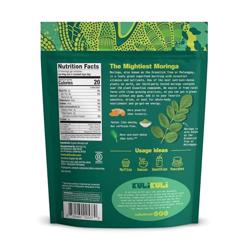 Kuli Kuli Moringa Dose Cuillere: dose pratique pour petit-dejeuner équilibré