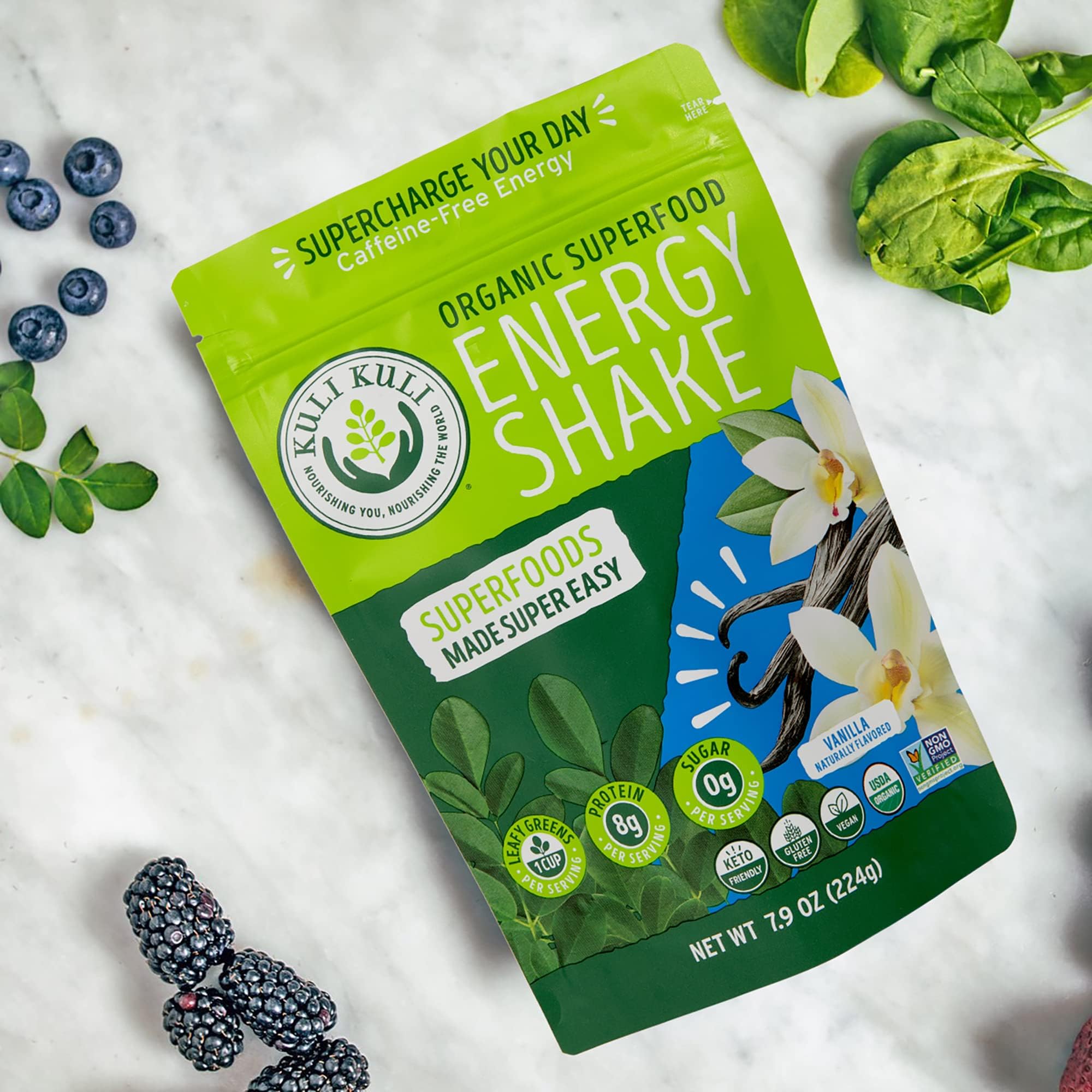 Kuli Kuli Moringa Greens Smoothie – ingrédients détaillés pour vérification