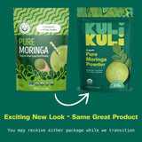 Smoothie vert avec moringa Kuli Kuli, énergie naturelle