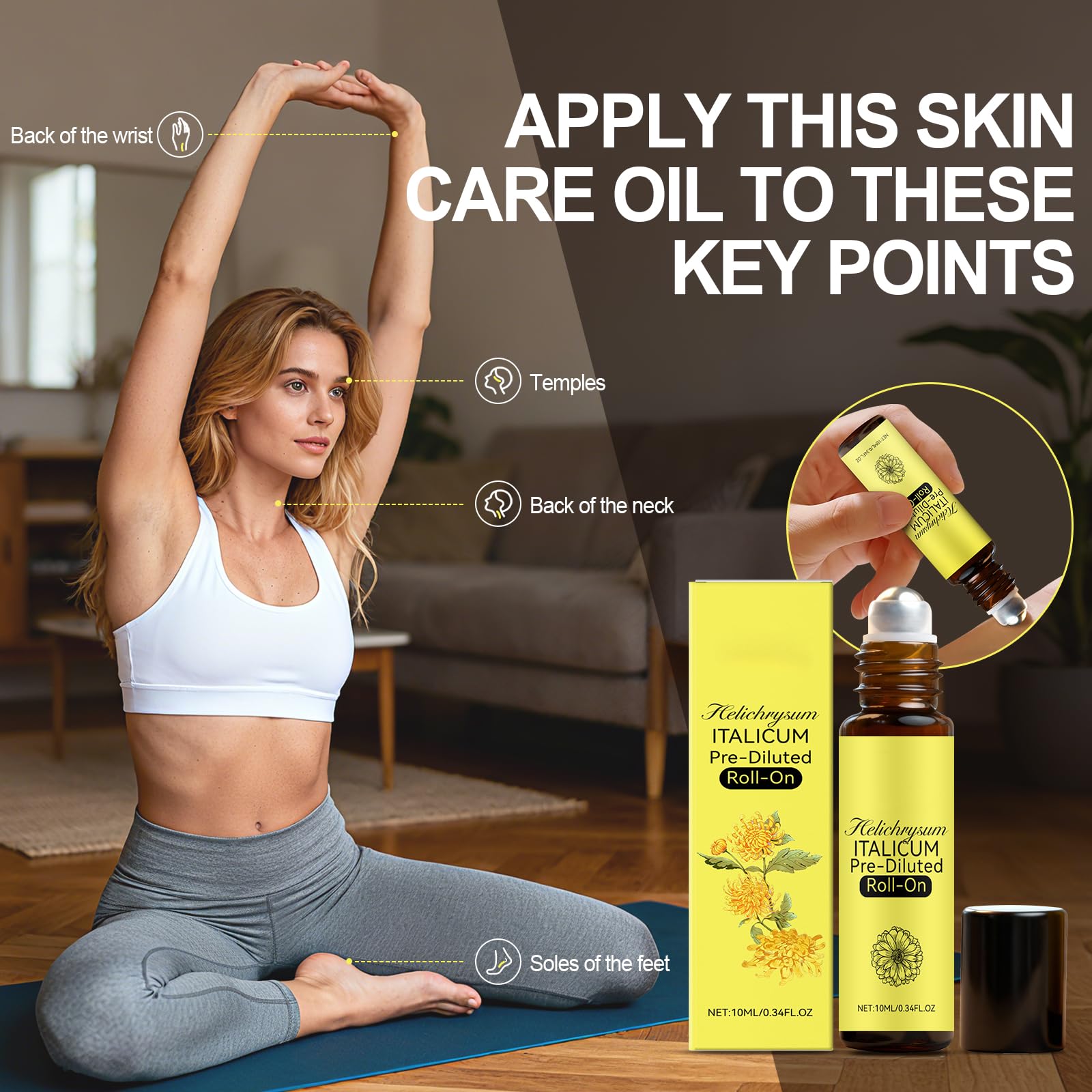Aromathérapie KunMan avec arôme terre-floral propice à la détente et au bien-être.