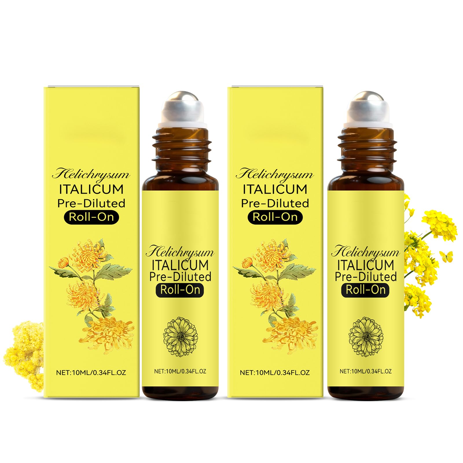 Bouteille KunMan pulvérisateur Helichrysum et Ricin, hydratation légère pour la peau.