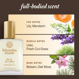 Kuumba Made Muguet Roller : application au poignet pour une impression légère