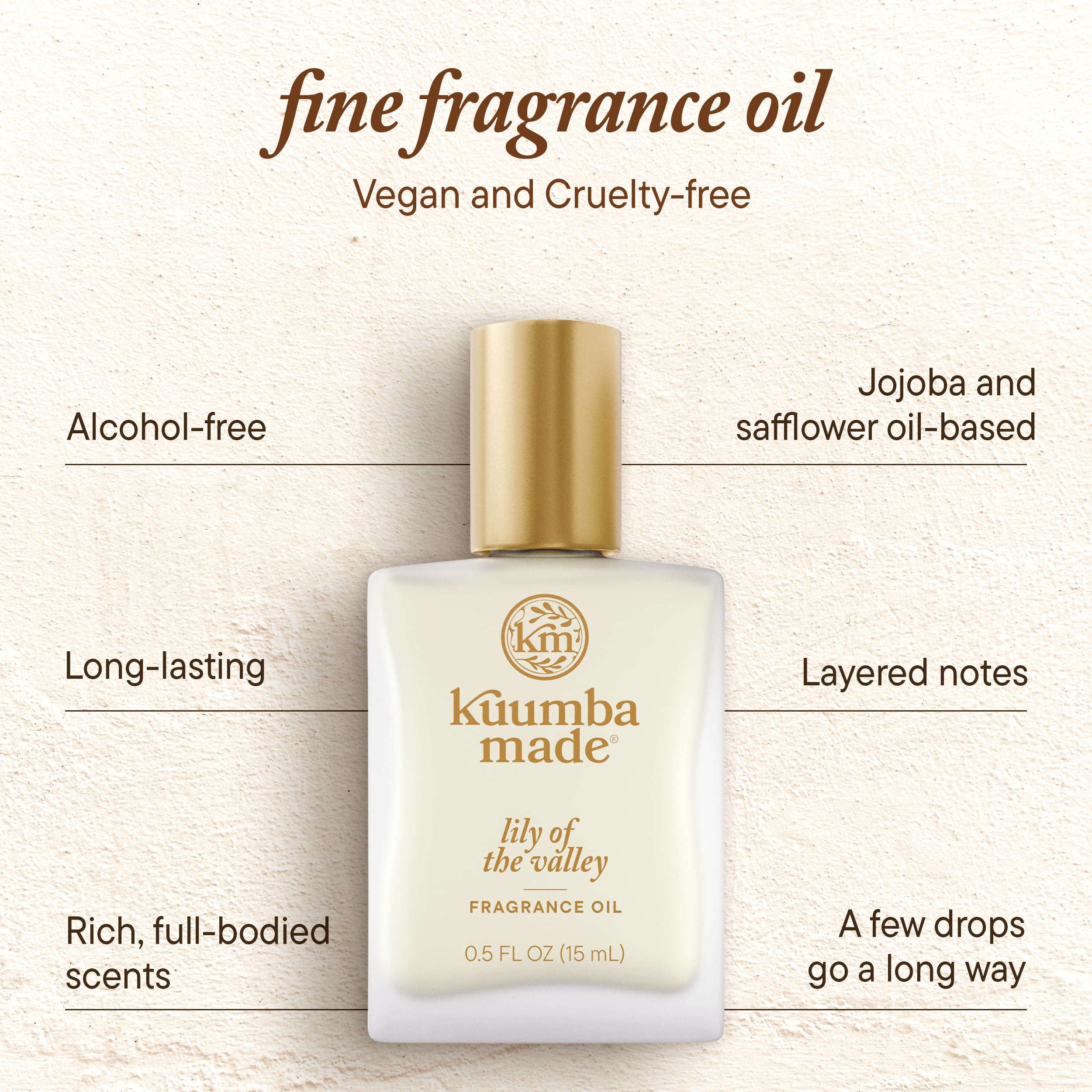Kuumba Made Muguet Roller : étiquette élégante sur l'emballage