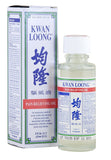 Huile aromatique Kwan Loong, flacon de 59 ml pour soulager les douleurs localisées.