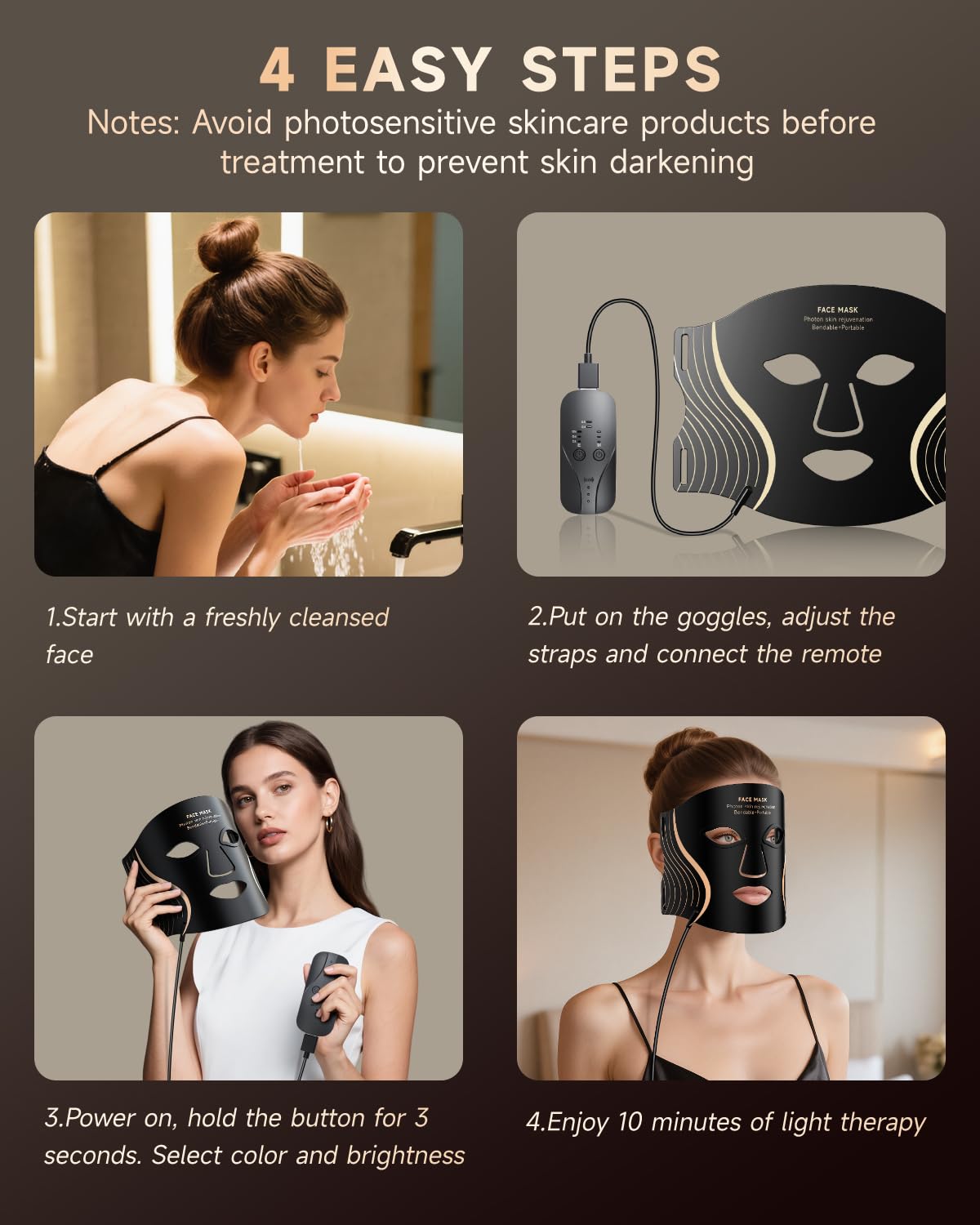 KYDJ masque usage domestique pratique et simple.