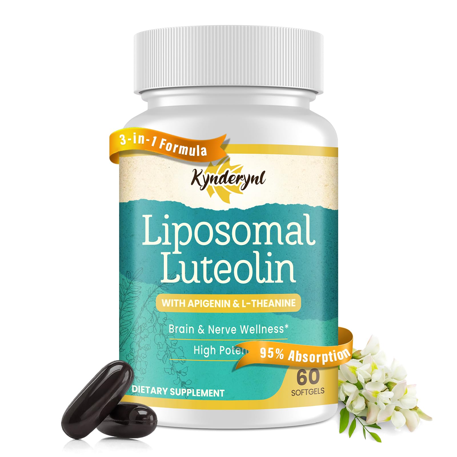 Kynderynl – bouteille liposomale pour le soutien cognitif et concentration.