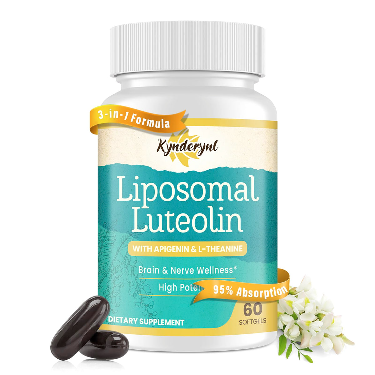 Kynderynl – bouteille liposomale pour le soutien cognitif et concentration.
