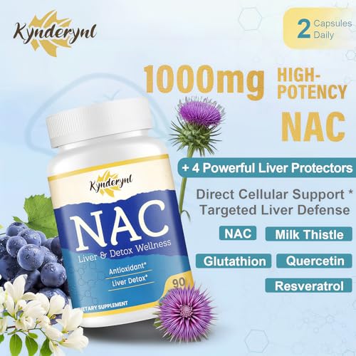 Capsules Kynderynl NAC prêtes à l’emploi pour un apport quotidien pratique.