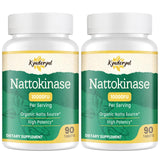 Kynderynl nattokinase, bouteille indiquant 10 000 FU pour un soutien potentiel de la circulation.