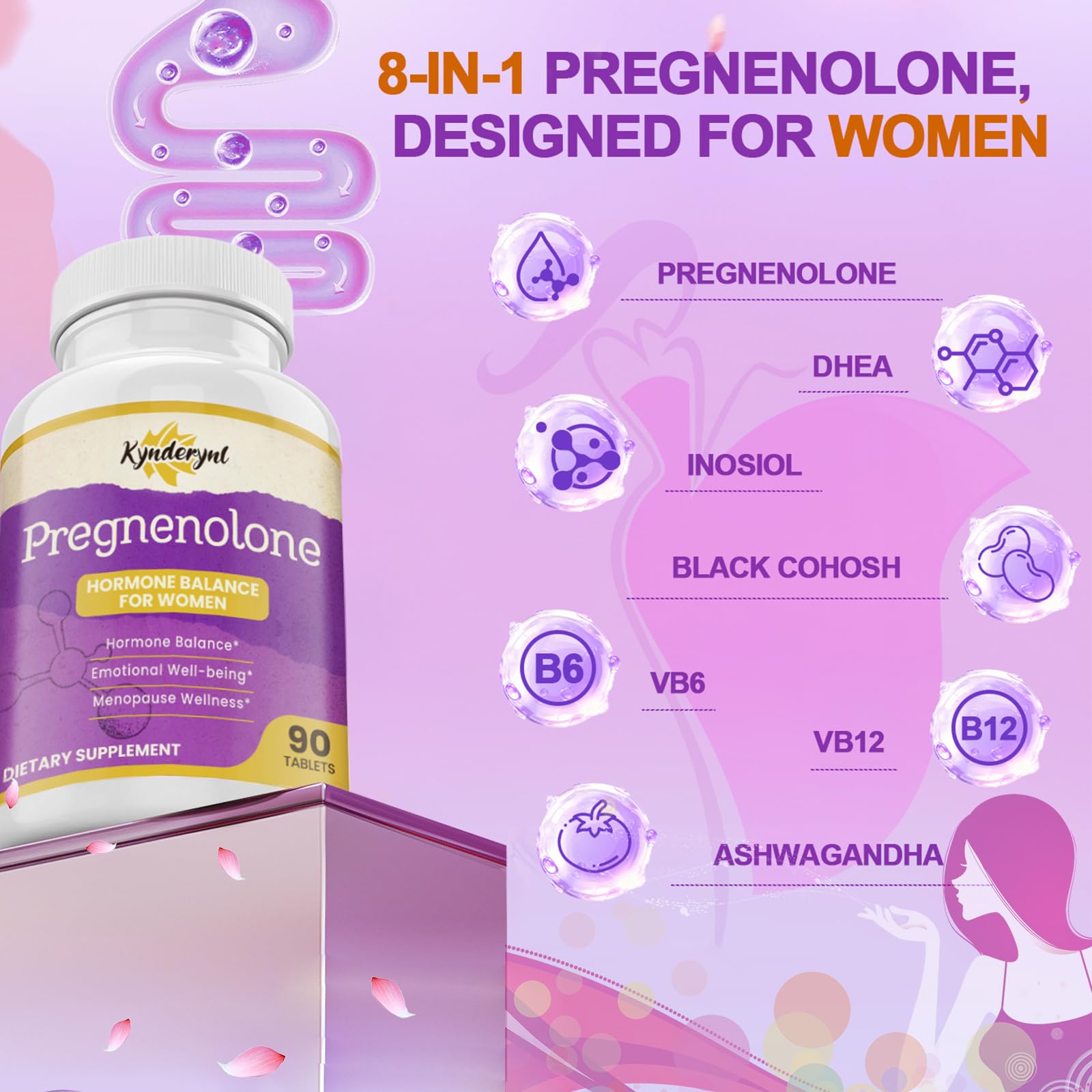 Kynderynl Pregnenolone – dose précise tablettes, portion quotidienne maîtrisée