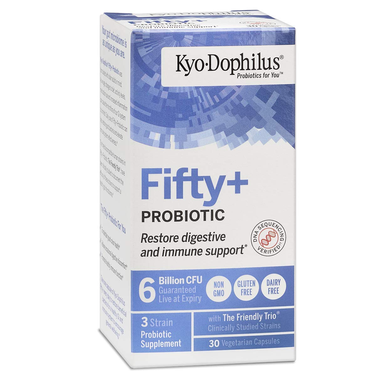 Kyo-Dophilus Fifty Plus: conseil de stockage dans un endroit frais et sec.