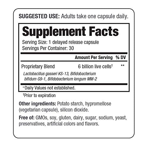 Kyo-Dophilus Fifty Plus: affichage sans gluten et sans lait pour plus d'inclusivité.