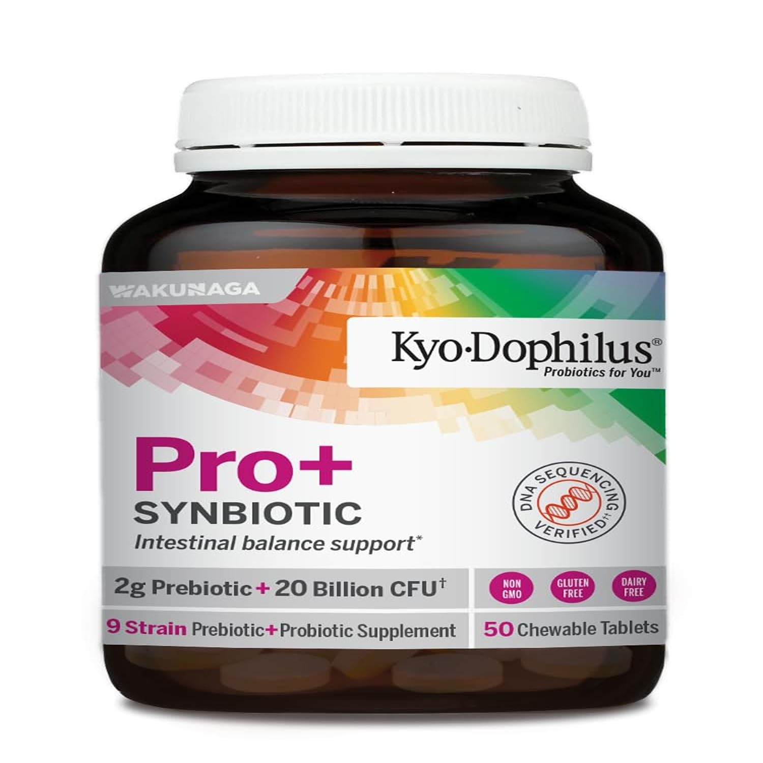 Kyo-Dophilus Pro+ prébiotique et probiotiques en synergie pour une digestion équilibrée.