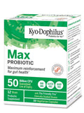 Kyo-Dophilus: capsules résistantes à l'acide gastrique pour atteindre l'intestin.