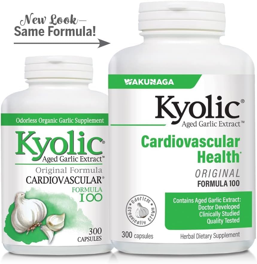 Kyolic emballage bouteille: informations claires et conservation facile.