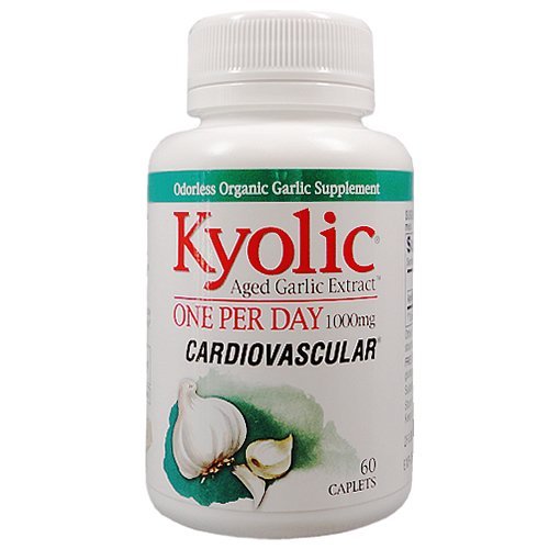 Kyolic Extrait d’ail âgé en capsule pour soutenir la circulation et la santé cardiovasculaire.