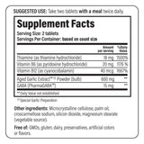 Étiquette Kyolic Extrait d’Ail Vieilli Formule 101 indiquant sans odeur et origine biologique.