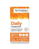Étiquette Kyolic Kyo-Dophilus montrant les souches bénéfiques et l’utilisation recommandée.