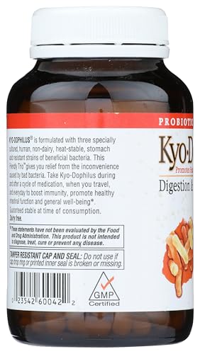 Kyolic Kyo-Dophilus voyage-format portable, pratique en déplacement.
