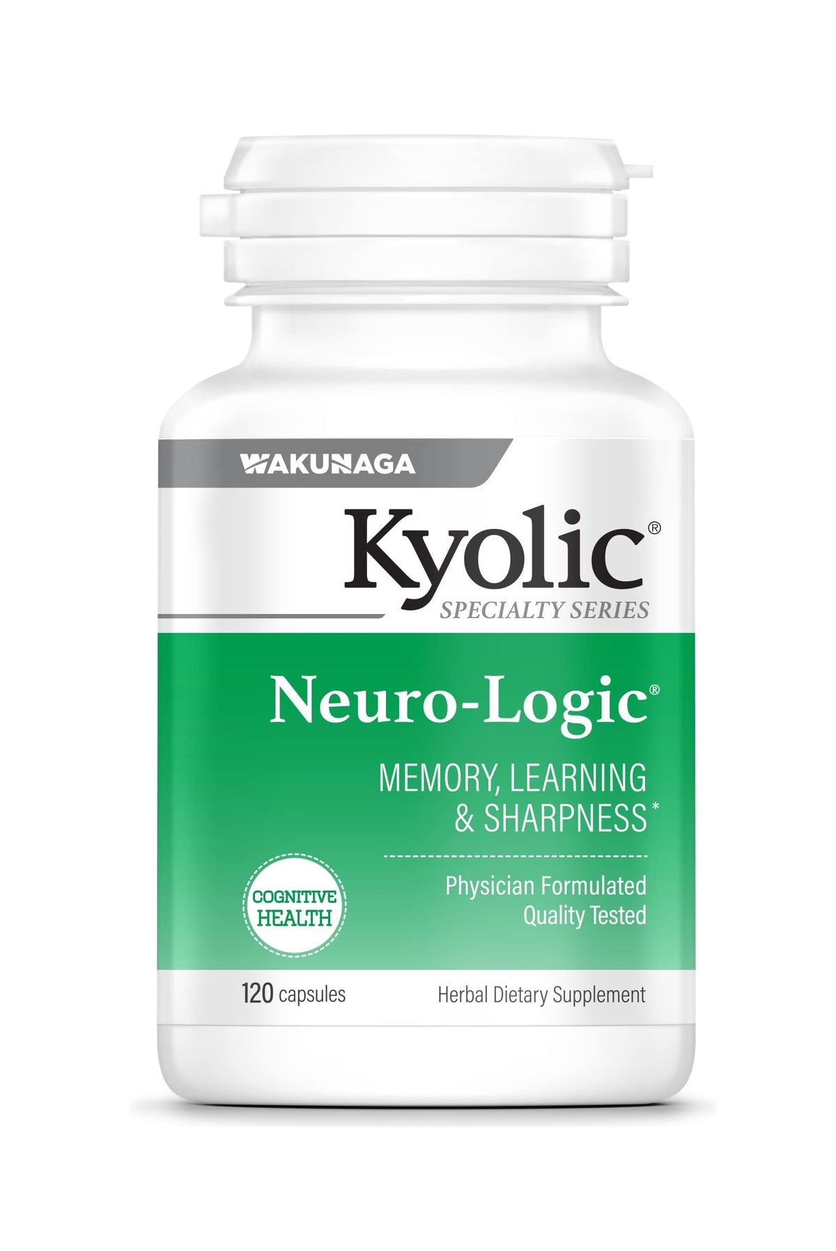 Kyolic Neuro-Logic, bouteille sans odeur, soutient potentiellement la mémorisation quotidienne.