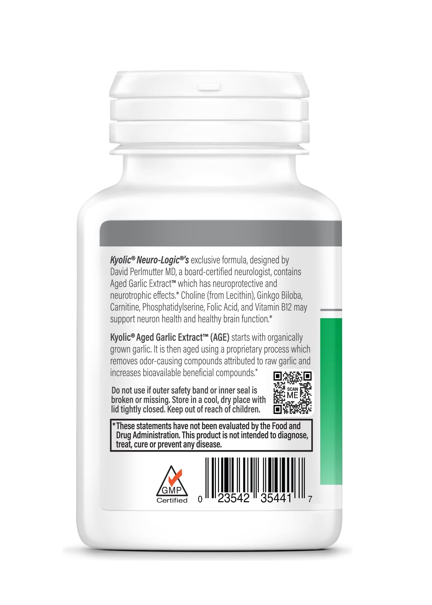 Kyolic Neuro-Logic, design emballage, facilité de repérage et intégration dans l'étagère.