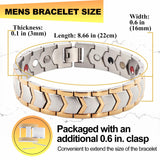 KYOSI bracelet magnétique argent et or, variations de couleur pour assortir votre tenue.