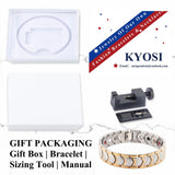 KYOSI bracelet magnétique prêt-à-offrir, emballage élégant idéal pour cadeau.
