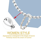 KYOSI bracelet magnétique feuille argent – confort tout au long de vos journées.