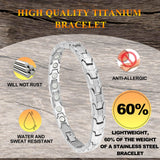 KYOSI bracelet magnétique en titane réglable, ajustement précis pour toutes tailles.