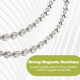 KYOSI collier magnétique acier inox brosse, durabilité et éclat.