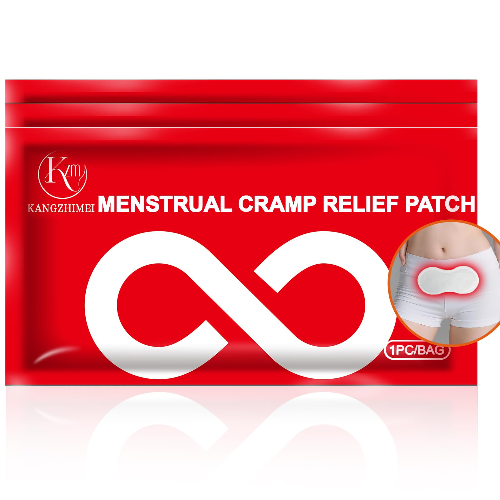 Patch chauffant KZM Kangzhimei pour menstruation offrant chaleur durable