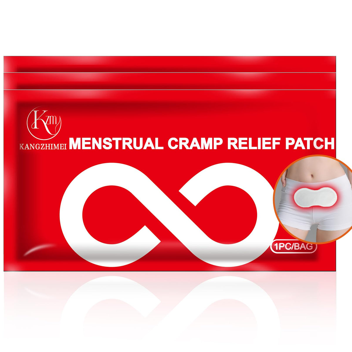 Patch chauffant KZM Kangzhimei pour menstruation offrant chaleur durable