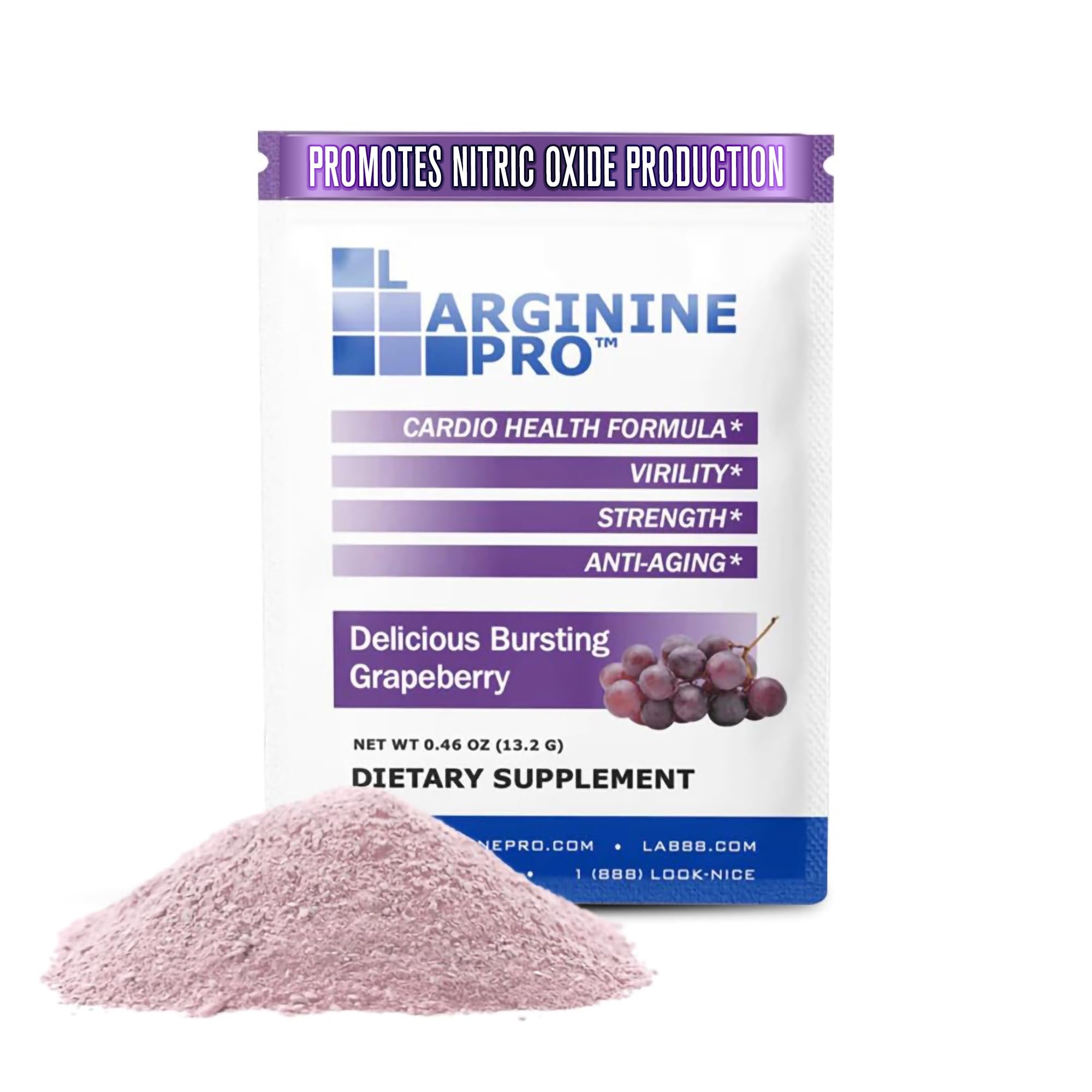 L-ARGININE PRO — bouteille de poudre, énergie potentielle pour l'entraînement.
