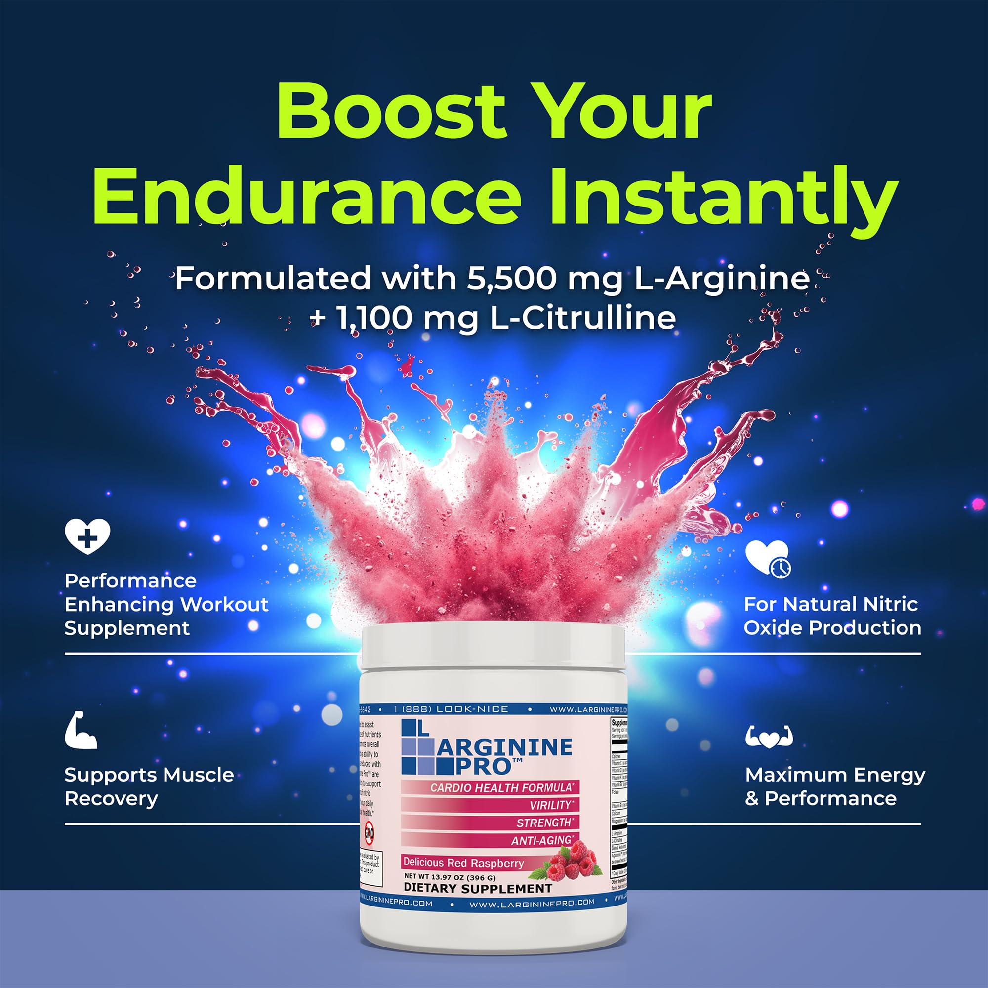 L-ARGININE PRO – Dose 30 sachets: format pratique à emporter.