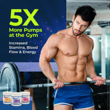 L-ARGININE PRO – Verre-boisson pré-entraînement: goût agréable et hydratation continue.