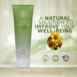 Application de L’EUDINE Gel Arnica lors d’un massage ciblé pour soulager.