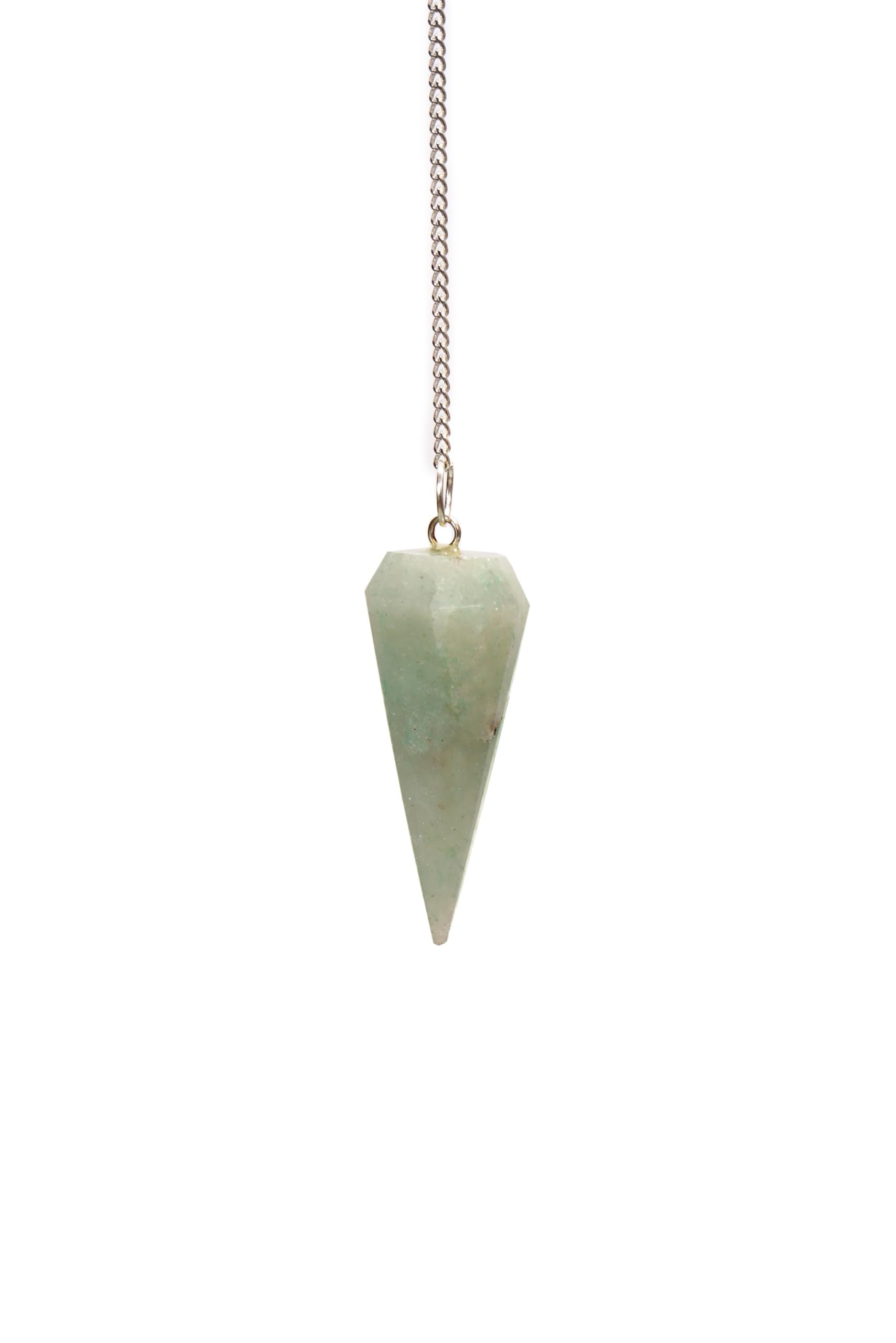 Ensemble de pendules quartz vert L PEDRA & CRYSTAL, idéal pour la divination et l'exploration intuitive.