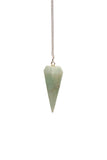 Ensemble de pendules quartz vert L PEDRA & CRYSTAL, idéal pour la divination et l'exploration intuitive.