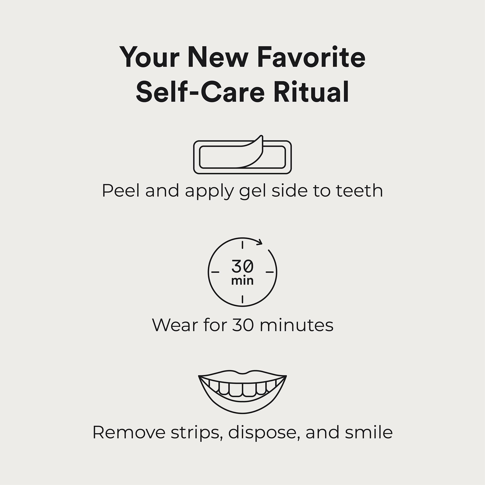 Goût menthe frais des bandes La Bouche Natural pendant l’application.