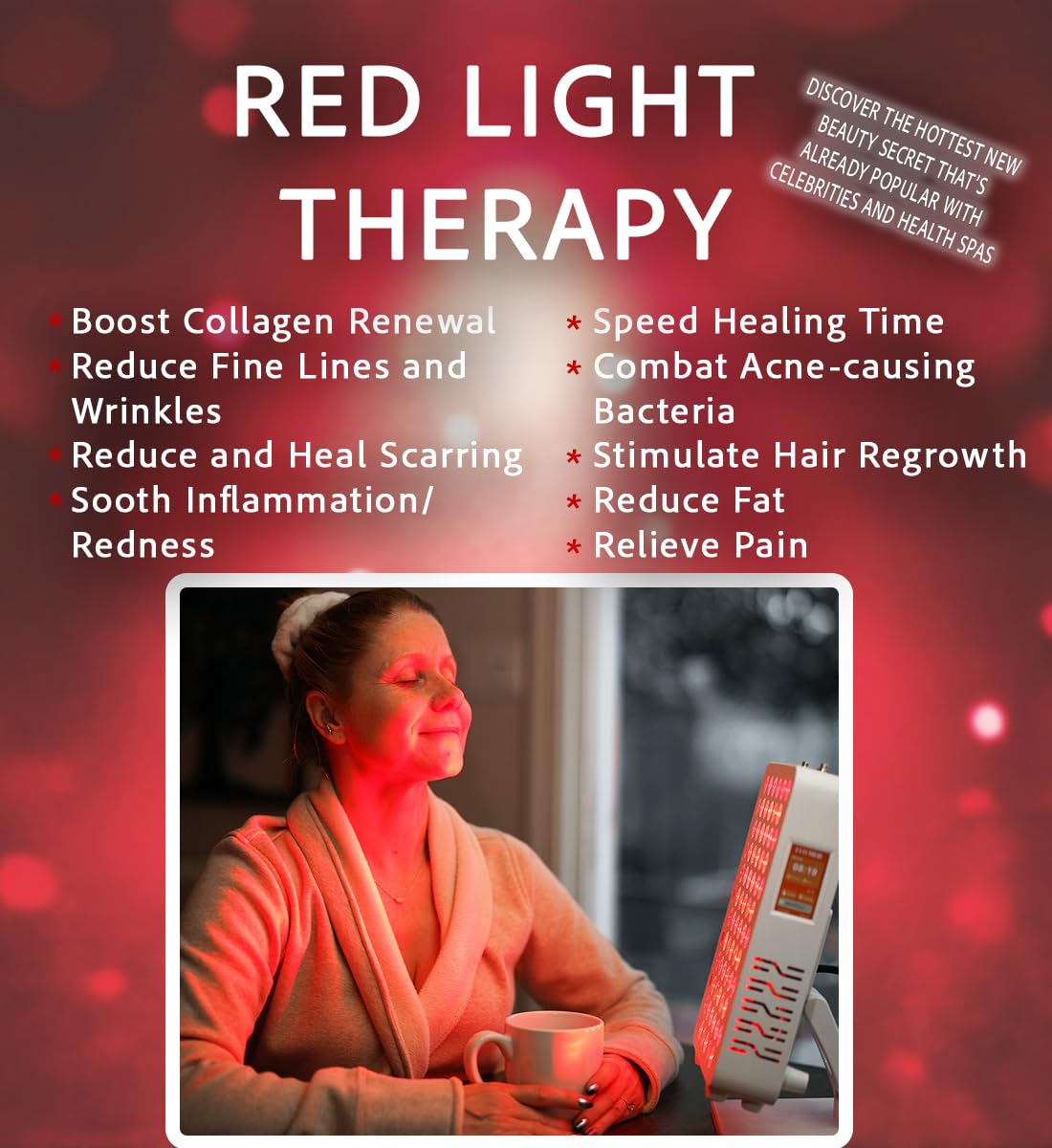 La Lumiere Therapy panneau jambes, détente ciblée et récupération après effort.