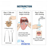 LA MIERE grattoir langue design sans rouille: confort et longévité