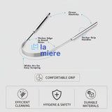 LA MIERE grattoir langue utilisation à une main: manipulation facile