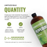 Spray maison menthe poivrée LAB BULKS ESSENTIAL OIL, parfum léger et rafraîchissant.