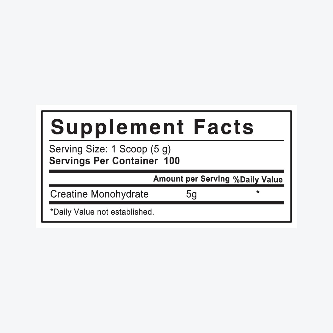 LAB NUTRITION GOL Créatine Monohydrate - emballage pratique avec dose intégrée