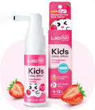 LAB52 Kids Oral Spray — bouteille prête à l'hygiène buccale des tout-petits.
