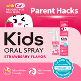 LAB52 Kids Oral Spray — usage quotidien de routine dentaire avec l'enfant.