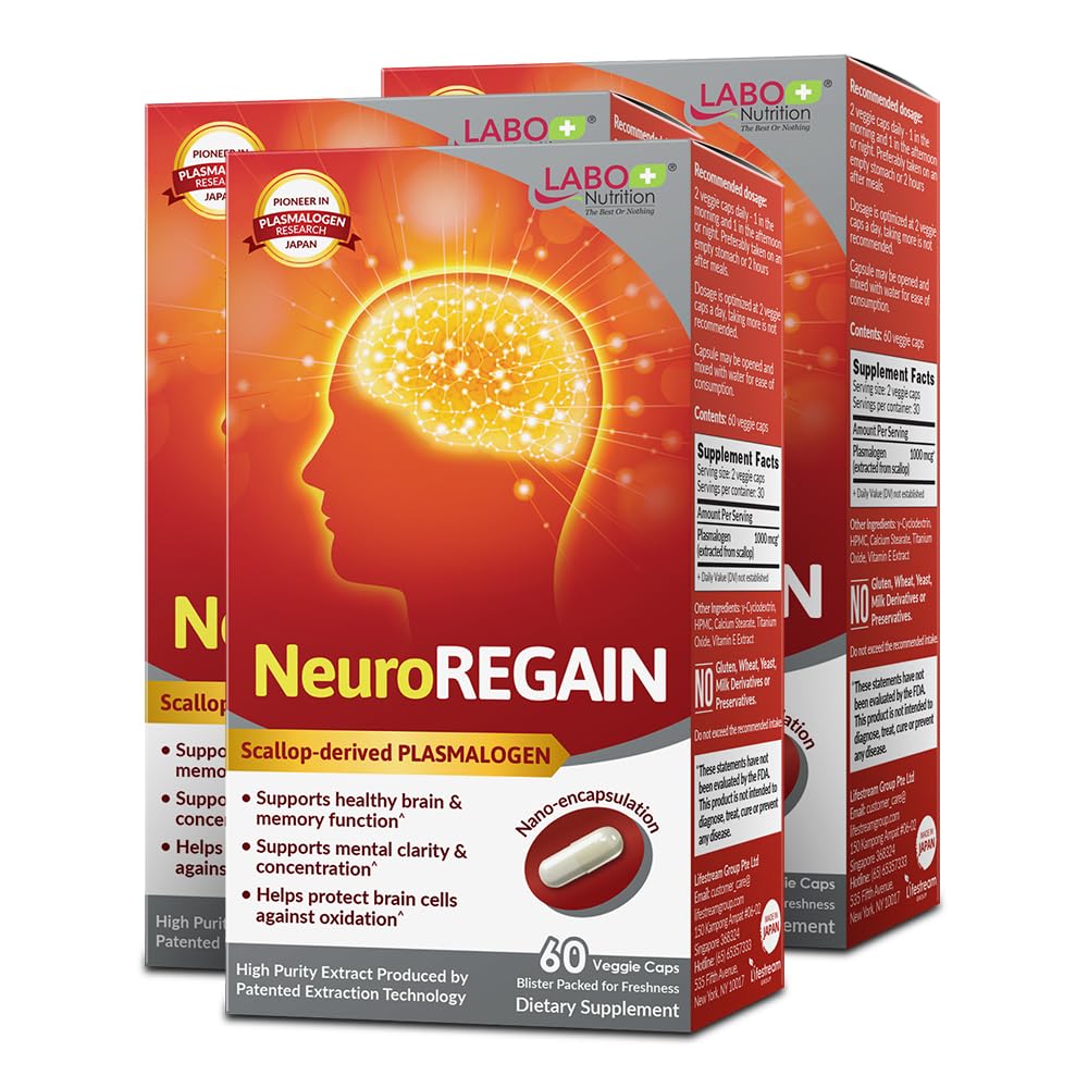 LABO Nutrition NeuroREGAIN, bouteille prête à l'emploi, pour soutenir les fonctions cognitives.