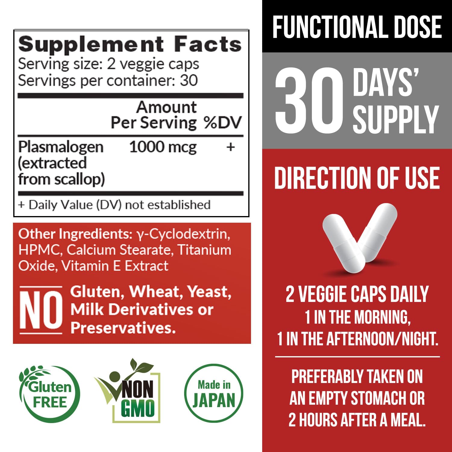 LABO Nutrition NeuroREGAIN – capsules faciles à avaler pour concentration.