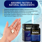 Bouteille NMN Ageless Foundation près d’un carnet: routine bien-être