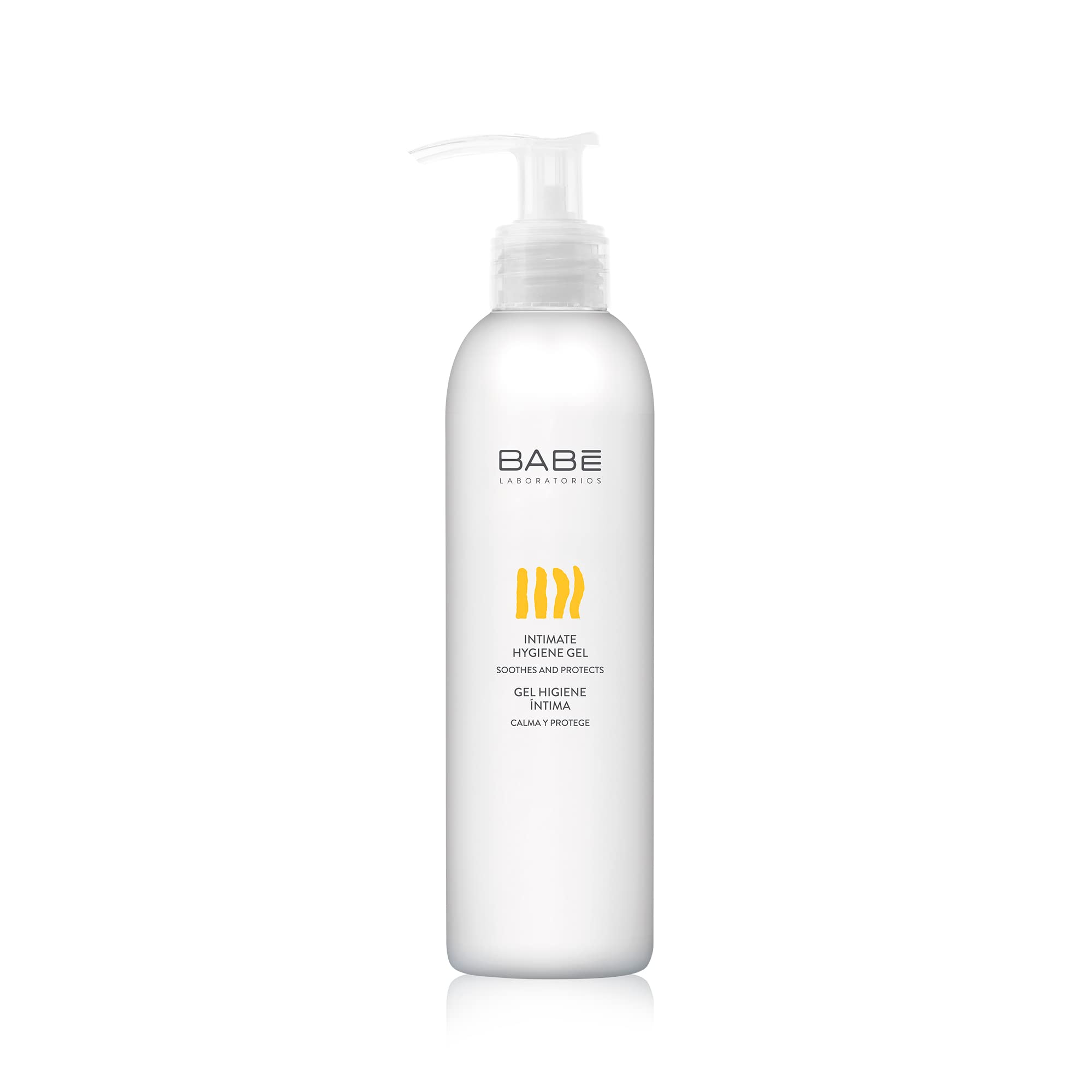 Laboratorios Babe Gel d'hygiène intime, flacon pratique pour une routine quotidienne douce.